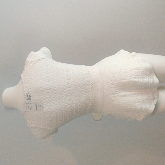 Bebe Candice Lace SS Peplum, Small, Radiant Orchid - Picture 4 of 5